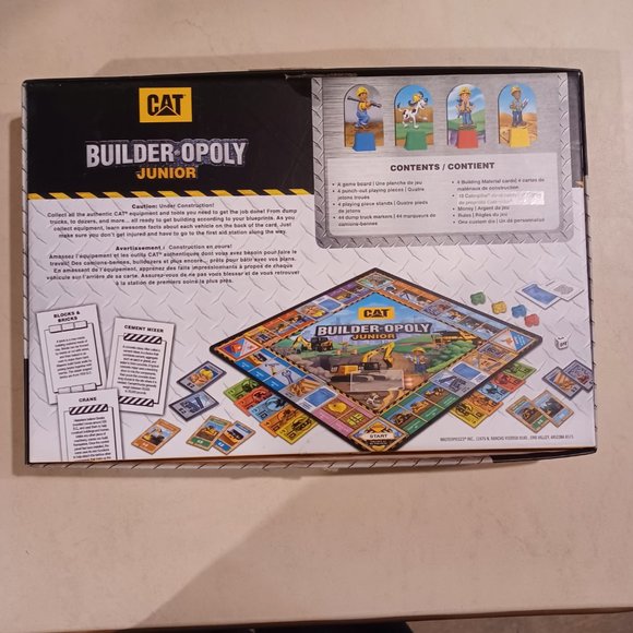 2018 CAT Builder-opoly Junior Board Game ; Caterpillar Inc. Licensed Merchandise - Picture 2 of 10